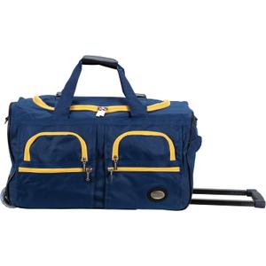Rockland Rolling Duffel Bag, Black, 22"