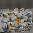 Kids Full Size Bed Sheet Set - 4 Piece Kids Loft Bed Sheets - Colorful Dinosaur Dino Print Bedding - Soft, Cute - Breathable & Machine Washable - Dino Pattern Bed Set for Boys, Girls, Teens & Toddlers