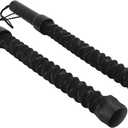 Workout Exercise Ropeless Ropes, Spring Steel Weighted Ropeless Jump Rope, Fitness Jump Rope with Powerful Rebound, Ideal for Home Gym, Black