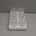 Consou Large Glasses Set of 6, 15 oz Hobnail Glassware Thick Glass Heavy Base