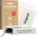 BugMD CatchShield Glue & Sticky Traps for Mice, Rats & Insects Non-Toxic Pest Control, 24-Pack, Pet & Family Friendly, Extra-Strength, Ready-to-Use Adhesive Traps