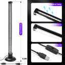 3 x 15W Desktop LED Black Light with Stand, 385400nm Blacklight Fixture, 1FT Vertical Standing Black Light with On/Off Switch, Ideal for Party & Decoration