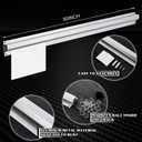 2pcs Restaurant Ticket Holder Slide Receipt Rack, 30 Inch, No Slot