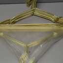 Amber Home 20 Pack Premium Matte Gold Aluminum Coat Hangers, 16.5” Extra Smooth & Durable Metal Shirt Dress Hanger, Light & Sturdy Metal Rack for Jacket Trouser Pant Slack