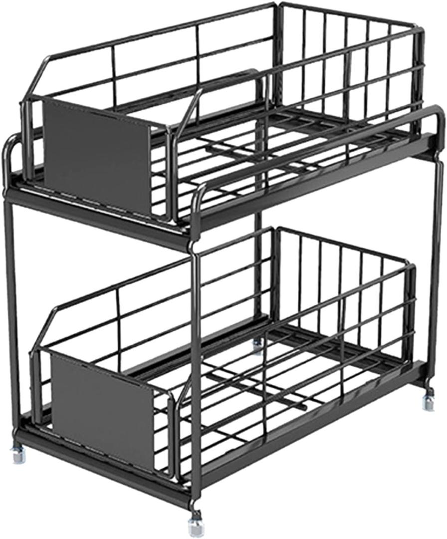 Rack Large Capacity Water Under Sink Cabinet Organizer for Kitchen Home