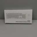 Wireless Keyboard and Mouse Combo, Full Size Silent Ergonomic Keyboard and Mouse, Long Battery Life, Optical Mouse, 2.4G Lag-Free Cordless Mice Keyboard for Computer, Mac, Laptop, PC, Windows (White)