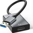 USB to HDMI Adapter - 3.0/2.0 Multi-Monitor Cable,Compatible with Windows 7/8/10/11 and MacOS for Multiple Monitors
