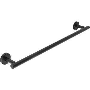 SAYAYO Black Towel Rack for Bathroom, 24 Inch Towel Bar Towel Rod Towel Holder Wall Mount SUS304 Stainless Steel (21 Inch Hanging Length)