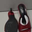 Mostrin Kitten Heels for Women Round Toe Heels With Bow Vintage Mules Sexy Slip on Stiletto Backless Sandals for Party Daily (7, Burgundy)