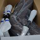 YOUNUOKE Dining Chairs Set of 2 Mid Century Modern Kitchen Chair Comfortable Upholstered Faux Leather Dinner Chairs for Kitchen Dining Room, Brown