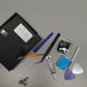 New Back Cover Glass Heart Rate Part Connector+NFC Compatible with A-pple Watch Series S8 45mm(Cellular/LTE+GPS) with Upgraded Repair Tools Kit