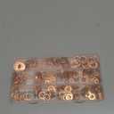 325 PCS, 10 Sizes, Premium Copper Metric Sealing Crush Washers Assortment Kit, Upgraded Flat Ring Oil Drain Plug Crush Washer Gasket Seal Assortment Set, Banjo Bolt Washer for Automotive, Motorcycles