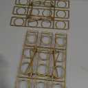 Patelai 2 Pieces Ice Cream Cone Baking Racks Cupcake Display Racks Cupcake Cone Stands Cupcakes Holders for Home Kitchen Baking Cooking Ice Cream Tools Supplies(Gold)