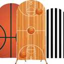 3 Pcs Basketball Arch Backdrop Stand Cover Spandex Fitted Sports Theme Birthday Arch Cover 4ft, 5ft, 6ft Photo Background Props for Birthday Party Decoration
