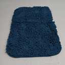 OLANLY Bathroom Rugs 24x16, Extra Soft Absorbent Chenille Bath Rugs, Rubber Backing Quick Dry, Machine Washable Bath Mats for Bathroom Floor, Tub and Shower, Home Decor Accessories, Peacock Blue