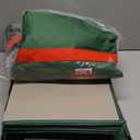 Christmas Extra Large Ornament Storage Container - Box Stores Up to 48  6 Ornaments  With 4 Individual Trays -Heavy Duty 600D Tear Resistant Material, Zippered, Adjustable Dividers - Green