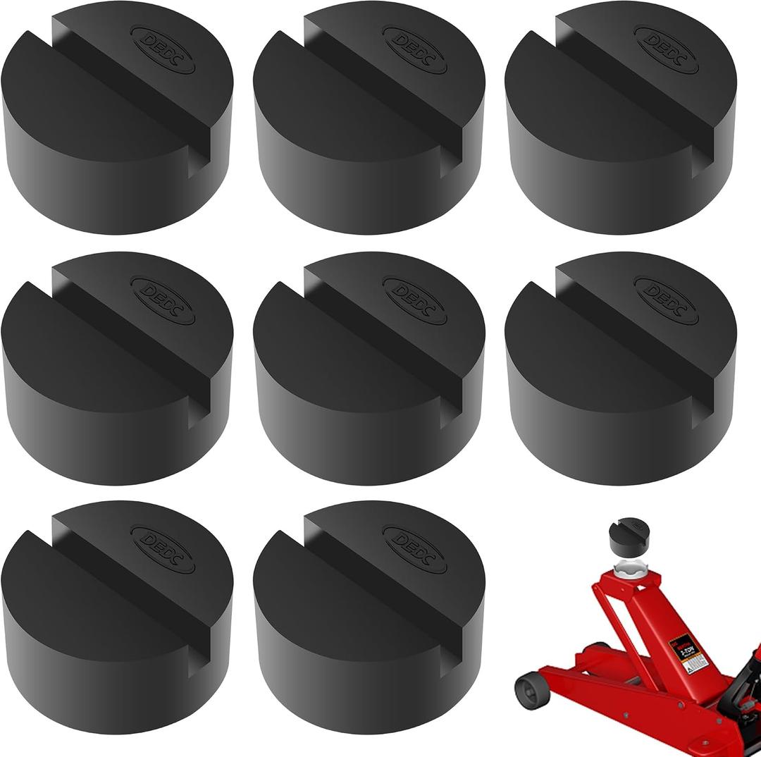 DEDC Universal Jack Stand Pad Adapter Pinch Weld Side Frame Rail Protector, 8 Packs