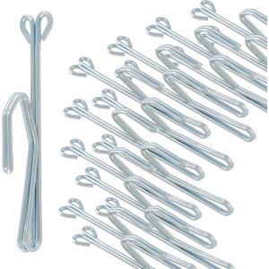 64 Pcs 3 Inch Drapery Hooks, Metal Curtain Pins Slip on Drapery Hooks Pleat Hooks for Drapes, Window Curtain, Door Curtain (Silver)