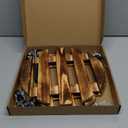 2pcs 12In Plant Caddy - Plant Caddy with Wheels, Heavy Duty Rolling Plant Stand , Wooden Round Plant Dolly with 360 Lockable Metal Casters, for Indoor Outdoor Large Plant Pots, Flower Planters, Patio