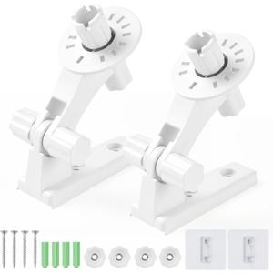 3 x UTEBIT Wall Mount Compatible with Blink Mini Pan-Tilt Camera, 180 Angles Bracket Rotation 2 Pack Adjustable Camera Mount Stand for Blink Mini Indoor/Outdoor Camera (NOT Included Cam)