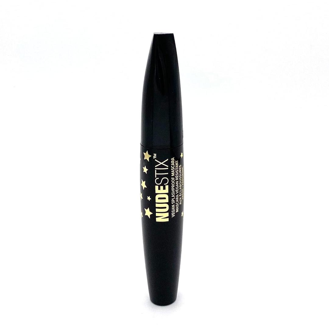 Nudestix Splashproof Mascara  Vegan Waterproof Mascara with Lash-Nourishing Vitamins & Plant-Based Oils | Smudge-Proof, Long-Wear Formula with Precision Ball Tip Wand | Clean & Cruelty-Free