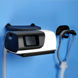 Cpap Wall Mount Shelf for AirSense 11 with Cpap Hose Hanger & Mask Hook, Save Space, Avoids Hose Tangle Black, Durable Design  Easy Installation