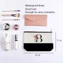 Initial Makeup Bag, Personalized Gifts for Women, Personalized Makeup Bag, Bridesmaid Gifts, Cosmetic bags for Women (Letter B)