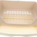 SUPVOX Rabbit Toilet Tray Box Large Space for Adult Rabbits Guinea Pigs Design Non Slip Bottom Rounded Edges Convenient Potty Trainer for Pets