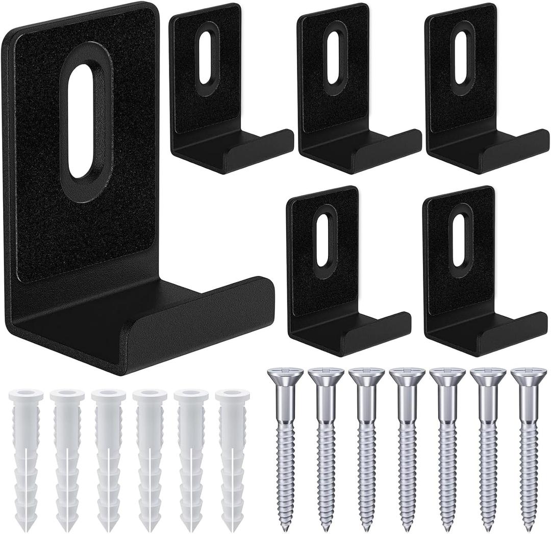 6Pcs Metal Mirror Clips Wide Channel Mirror Hanger Clip Large Heavy Clips for Mirrors with Screw Mirror Clips for Wall Mounting Mirror Billboard Displays Tile Display