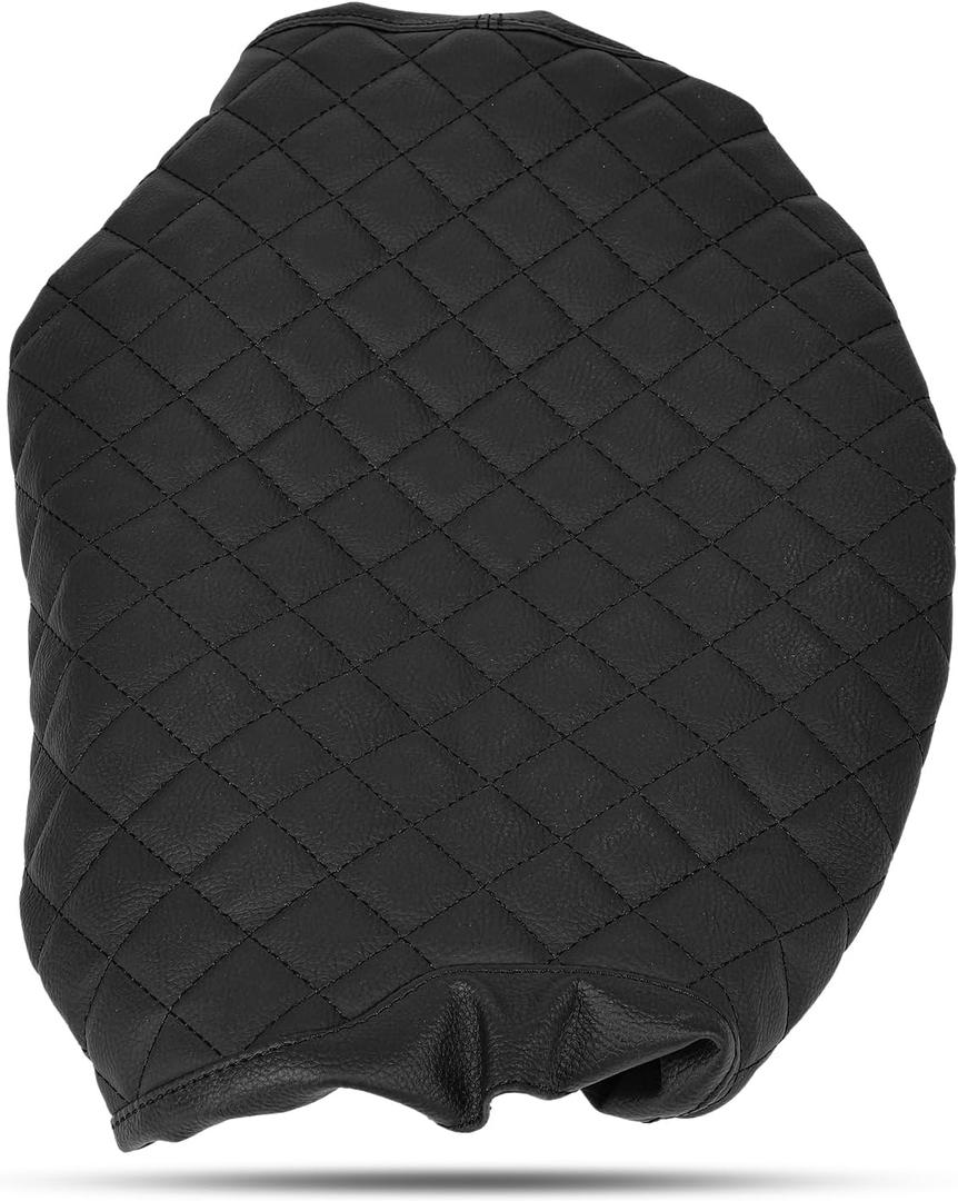 SCITOO Auto Black Center Console Cover Replacement Fit for 2015-2023 for Ford for F-150 2017-2023 F-250 F-350 F-450 Leather Armrest Cover Center Console Cushion