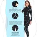 Seaskin Mens 3mm Shorty Wetsuit Womens, Full Body Diving Suit Front Zip Wetsuit for Diving Snorkeling Kayaking Swimming (Small)