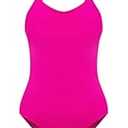 speerise Retro Criss Cross Back Onepiece Swimsuit, Adjustable Strap Swimwear (XXL)