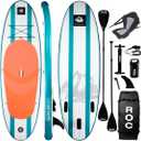 Roc Inflatable Stand Up Paddle Boards with Premium SUP Paddle Board Accessories, Wide Stable Design, Non-Slip Comfort Deck for Youth & Adults