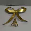 Large Gold Bow Christmas Tree Topper,9.4 Inch Metal Tree Topper,Gold Bow Christmas Decorations for Xmas Home Decor Holiday Party Indoor Outdoor Shop Office