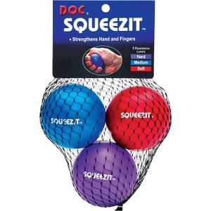 Unique Sports Tennis Elbow Therapy Squeeze-It Balls - 3 Resistance Levels Red