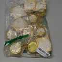 MTLEE 12 Sets Ramadan Gifts Eid Al Adha Islamic Muslim Candles with Organza Bag and Cards Eid Candles Allah Arabic Favors Ramadan Party Supplies Gifts for Muslim Islam Festival Holiday Decor(Gold)