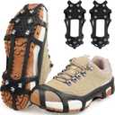Ice Snow Cleats for Shoes and Boots,Snow Walk Traction Cleats Crampons Non-Slip 9 Point Cleats Ice Snow Grippers Overshoe for Women Men Kids Walking on Snow & Ice (Small(4.5-6 Men/6-7.5 Women))