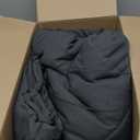 CozyLux Queen Comforter Set Dark Grey - Bed in a Bag Queen Size 7 Pieces, Luxury Soft Bed Set for All Seasons, Bedding Set with Comforter, Sheets, Pillowcases & Shams, Dark Gray, Queen