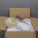 Modern Decoration Wall Sconce Mid Century with White Milk Glass Vintage Industrial Wood Wall Light Hardwired Smoke Grey Amber Farmhouse Reading Wall Lamp for Bedroom Living Room Bedside