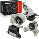 A-Premium 4PCS Engine Motor Mount and Transmission Mount Set Compatible with Chevrolet Equinox 2010-2017 & GMC Terrain 2010-2017, V6 3.0L 3.6L, Automatic Transmission, Replace# 25789173, 25789188