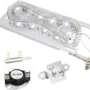 Dryer Heating Element Kit Fit for Whirlpool WED5100HC2 WED5100HC0 WED5100HC1 WED5100HW2 WED5100HW1 WED5100HW0 WED5100HW3 WED5100HC3 WED8000DW4 WED5605MC0