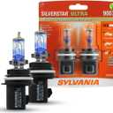 SYLVANIA - 9007 SilverStar Ultra - High Performance Halogen Headlight Bulb, High Beam, Low Beam and Fog Replacement Bulb, Brightest Downroad with Whiter Light, Tri-Band Technology (Contains 2 Bulbs)