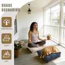 Kinstasey 18in Floor Pillows for Adults Set of 2,Square Meditation Pillows