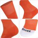 Soccer Baseball Softball Socks, Unisex Youth Solid Knee High Football Volleyball Compression Socks (Orange)