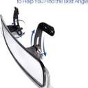 BETOOLL 16.5" Wide Rear View Convex Golf Cart Mirror for EZ Go, Club Car, Yamaha