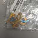 10 PCS Acrylic Side Insert Cake Topper Gold 0 to 9 Numbers Cake Decor for Weddings Birthday Parties Decoration Supplies