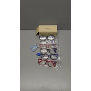 CCVOO 6 Pack Blue Light Blocking Reading Glasses, Anti Headache/Glare/Eye Strain Readers Computer Eyeglasses Women/Men (6 Pack Mix, 4.00)