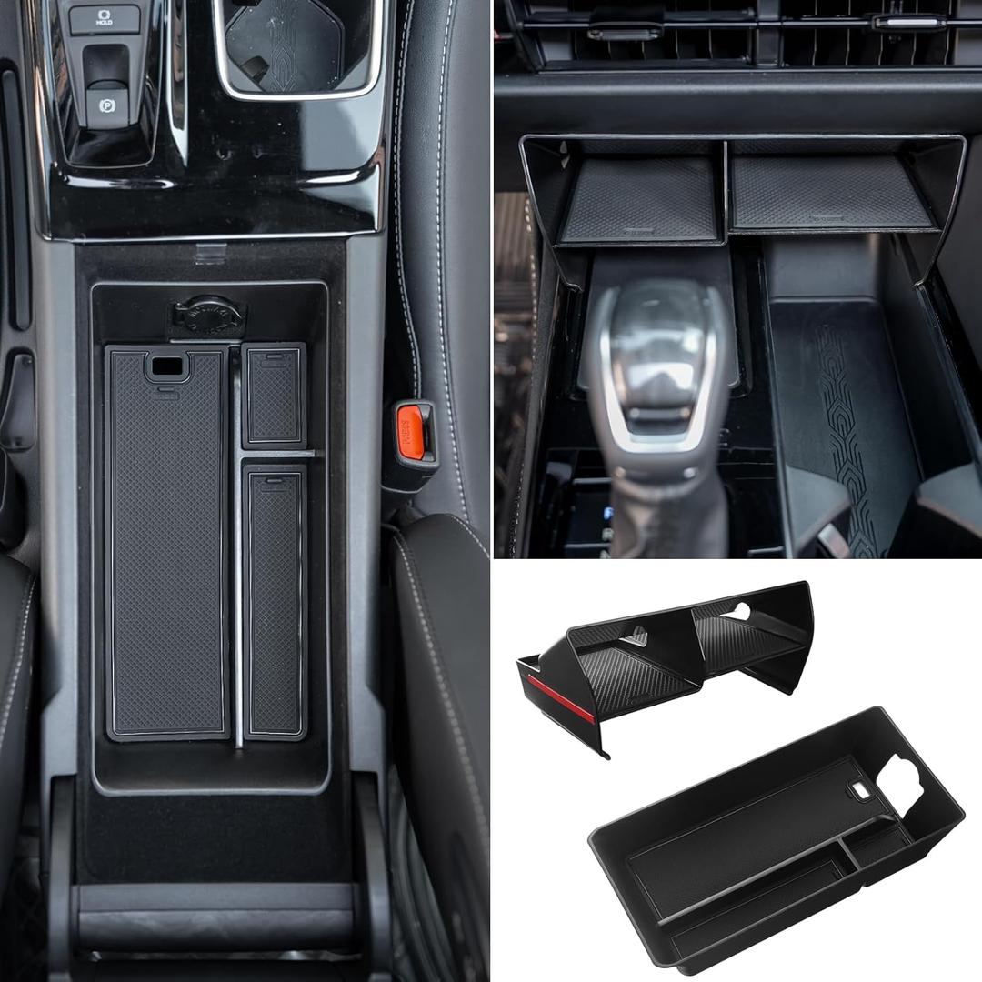 2PCS Compatible with Toyota Camry 2025 Accessories Center Console Storage Tray Armrest Glove Box Organizer for Camry 2025 Accessories