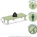 Furinno Turn-N-Tube Monitor Riser Stand, Espresso/Black