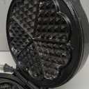 Mueller Heart 5 Waffle Maker, Norwegian Waffle Iron, Adjustable Browning Control & Nonstick, Cool Touch Handle, Easy to Clean, Small Kitchen Appliances